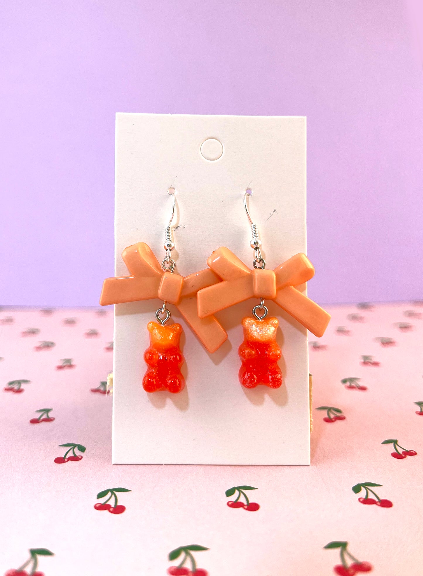 Gummy Bear Bow Earrings