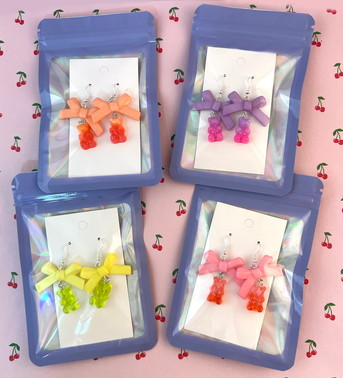 Gummy Bear Bow Earrings