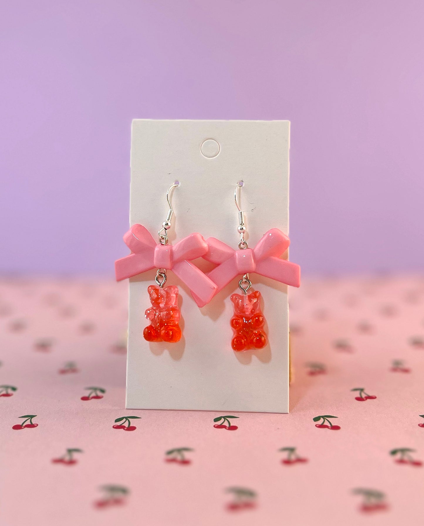 Gummy Bear Bow Earrings