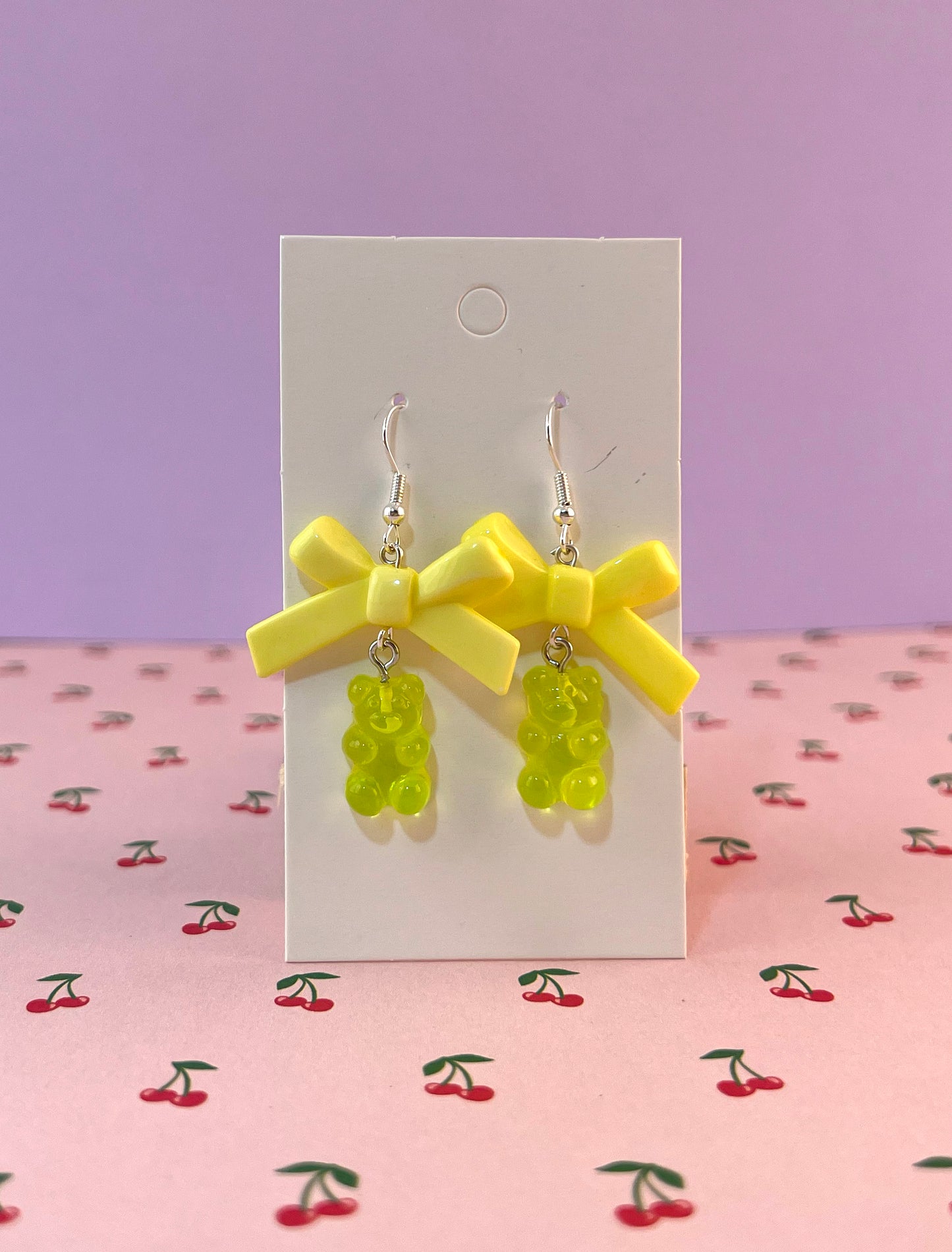 Gummy Bear Bow Earrings