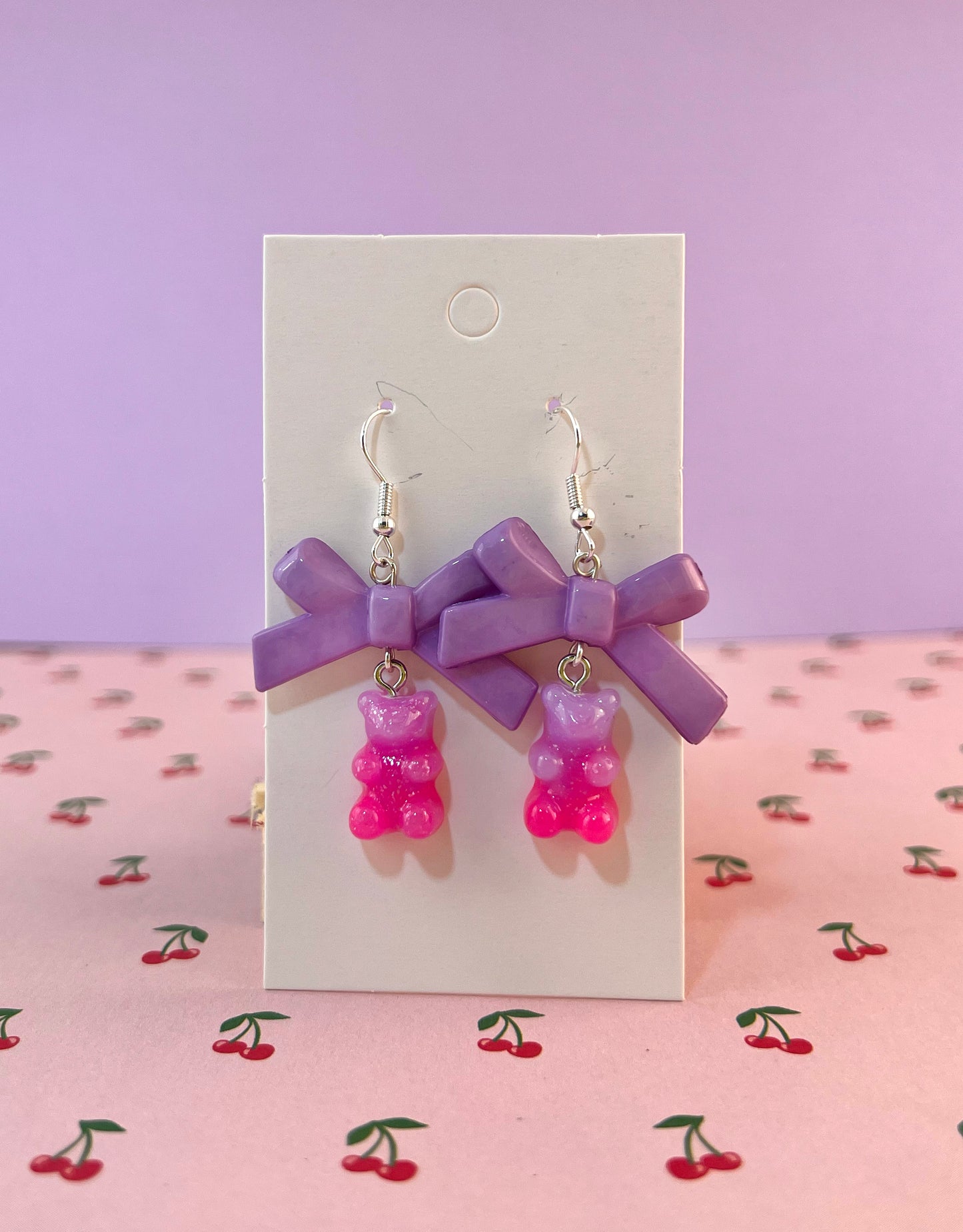 Gummy Bear Bow Earrings