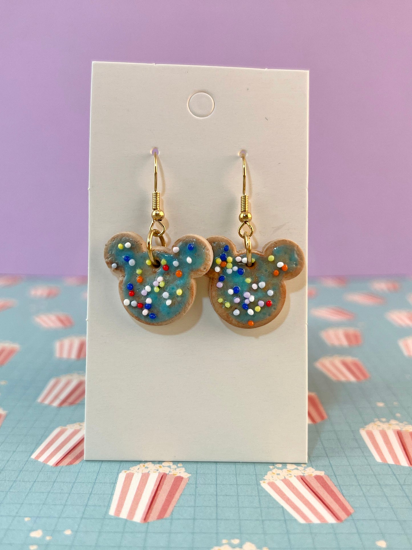 Mickey Sprinkle Cookie Earrings