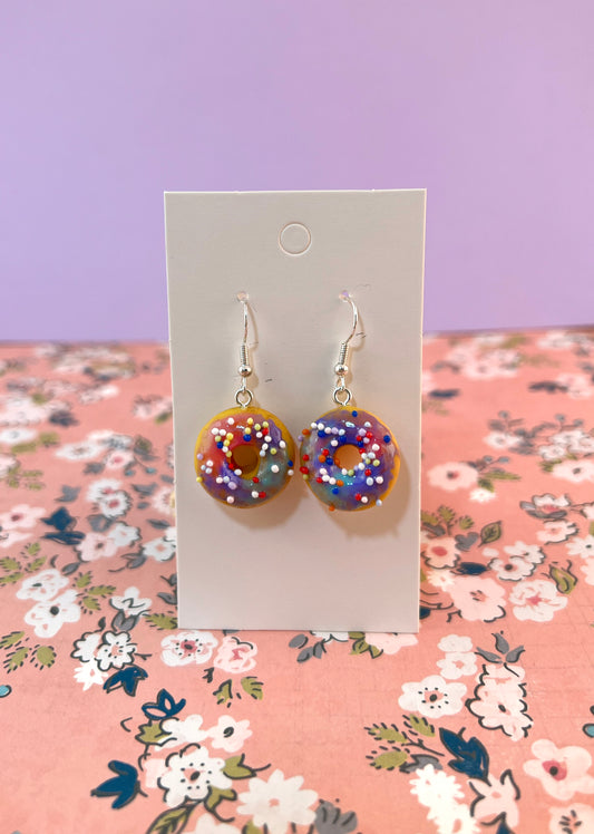 Rainbow Donut Earrings