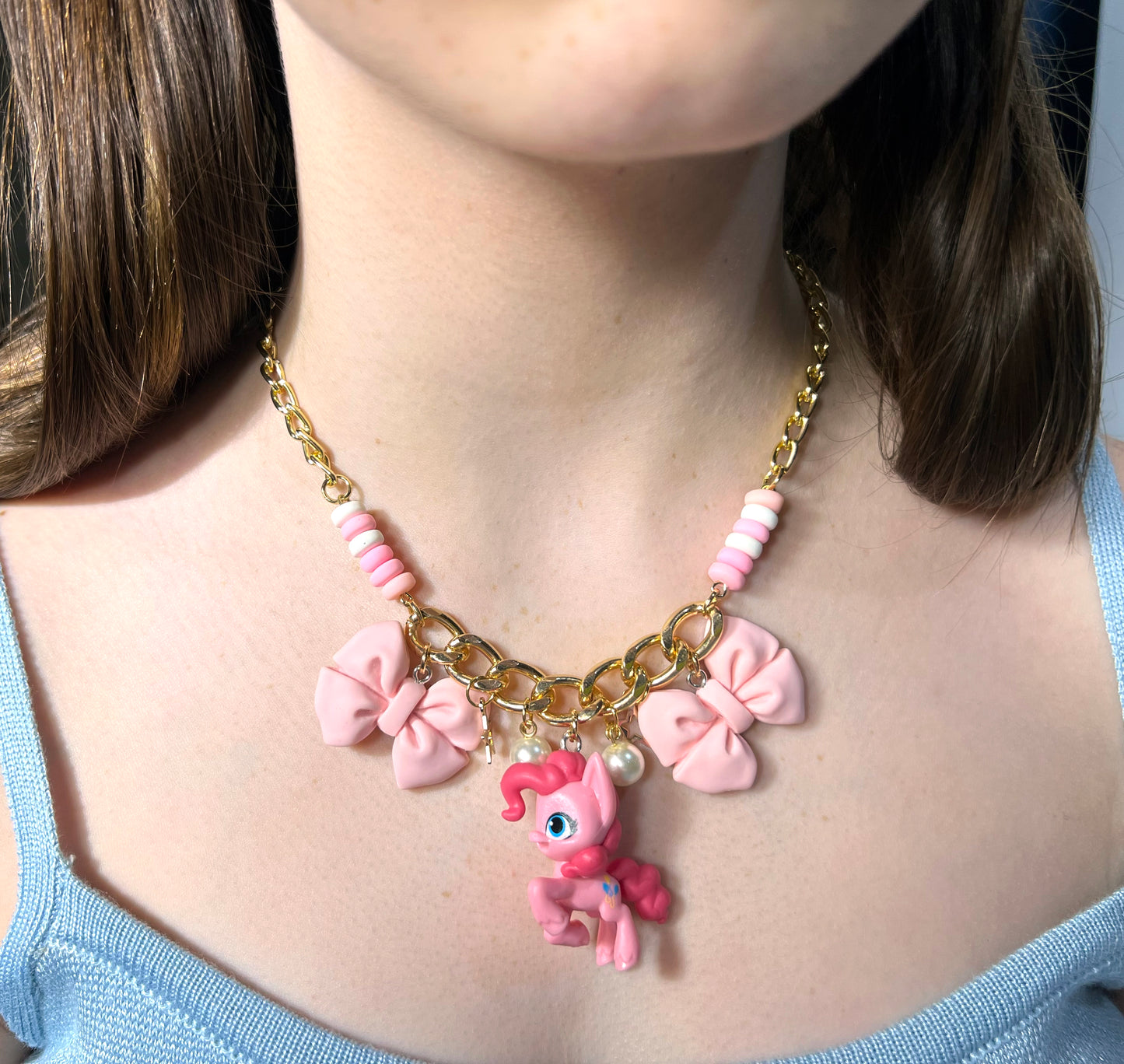 Pink Pony Necklace